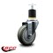 Service Caster 4'' Gray Poly Wheel Swivel 1-7/8'' Expanding Stem Caster SCC-EX20S414-PPUB-178 - alternate 4